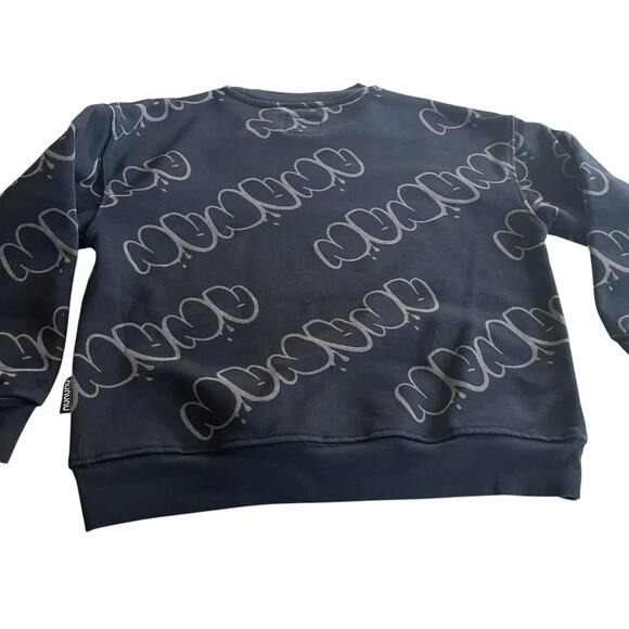Nununu unisex boy girl black bubbly letters sweatshirt size 10-11 - Picture 6 of 8